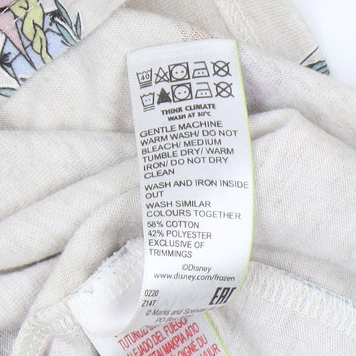 Marks and Spencer Girls Beige Frozen Dress 8-9Y A-Line