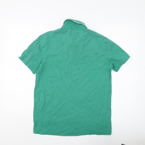 Original Penguin Men's Green Polo Shirt - Size S