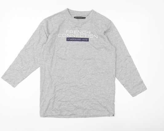 French Connection Boys Grey Long Sleeve T-Shirt 11-12 Years