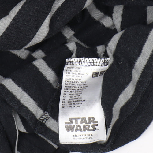 UT Men's Black Star Wars Striped T-Shirt M