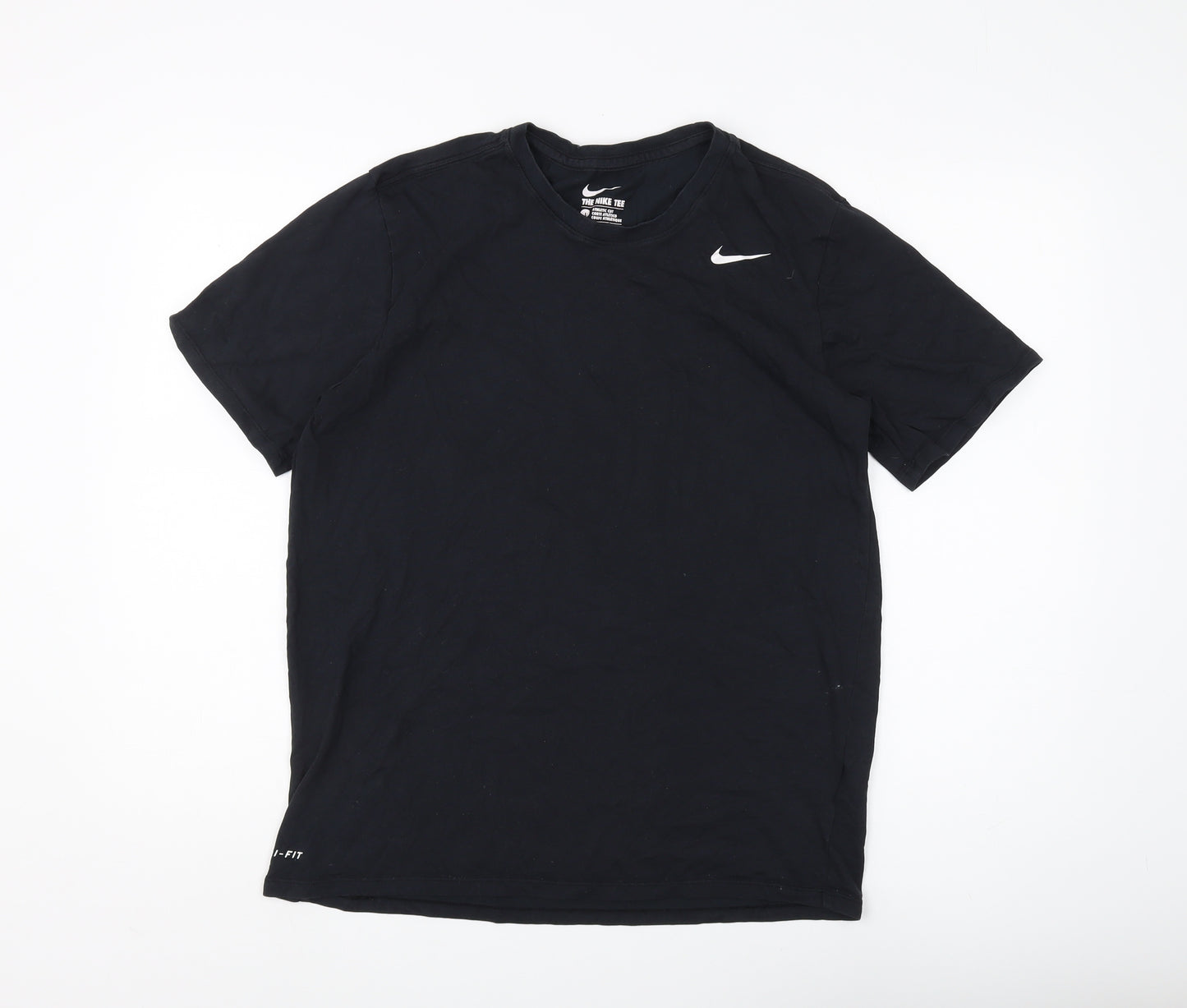 Nike Men's L Black Athletic Fit Dri-FIT T-Shirt
