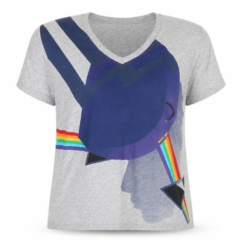 Paul & Joe Women's Grey Graphic T-Shirt, M, Casual Style