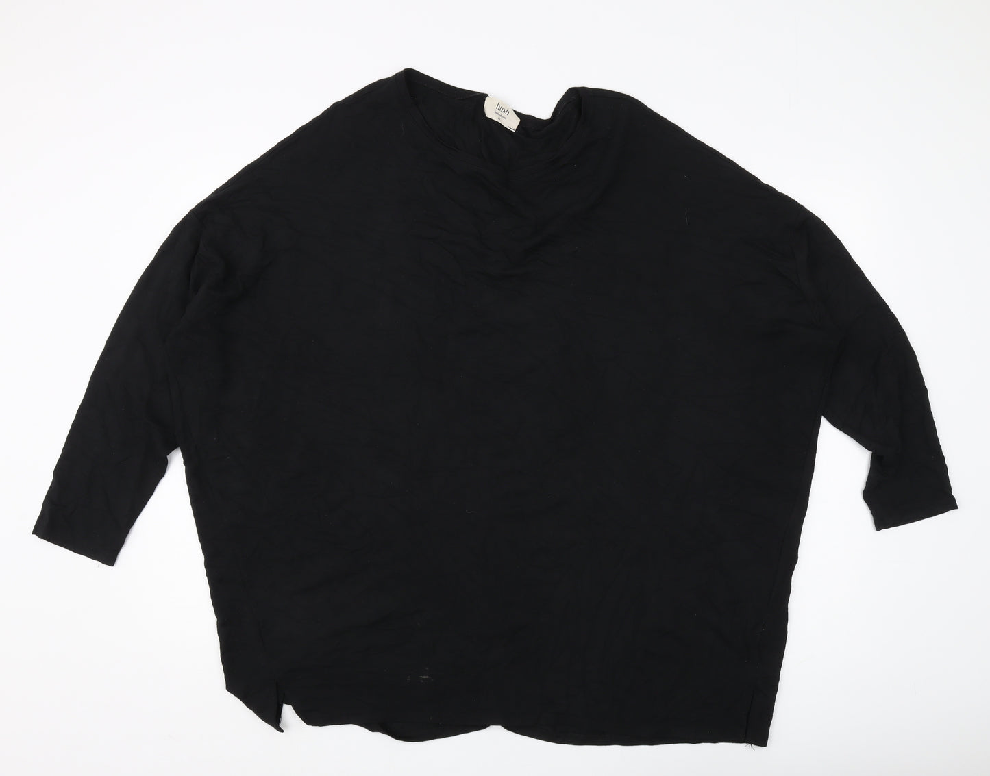 Hush Women’s Black XL 3/4 Sleeve Top
