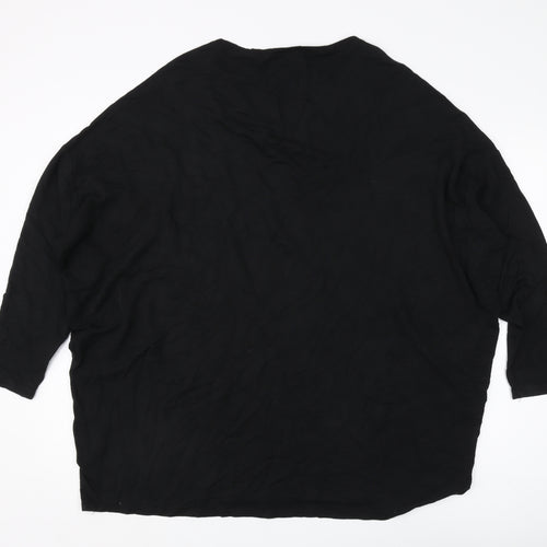 Hush Women’s Black XL 3/4 Sleeve Top