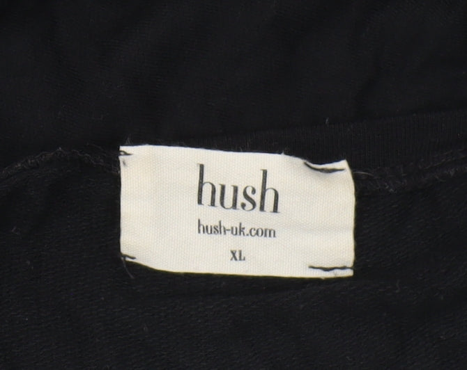 Hush Women’s Black XL 3/4 Sleeve Top
