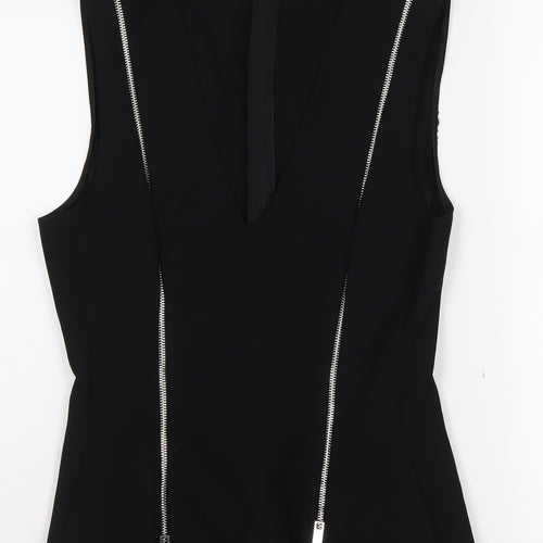 Zara Women's Black Sleeveless Tank, Size M