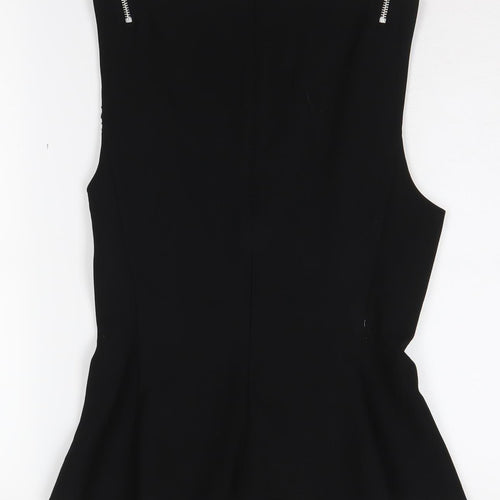 Zara Women's Black Sleeveless Tank, Size M