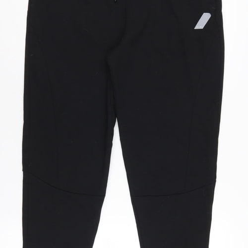 Zara Men's Black Joggers L Athletic Fit Training