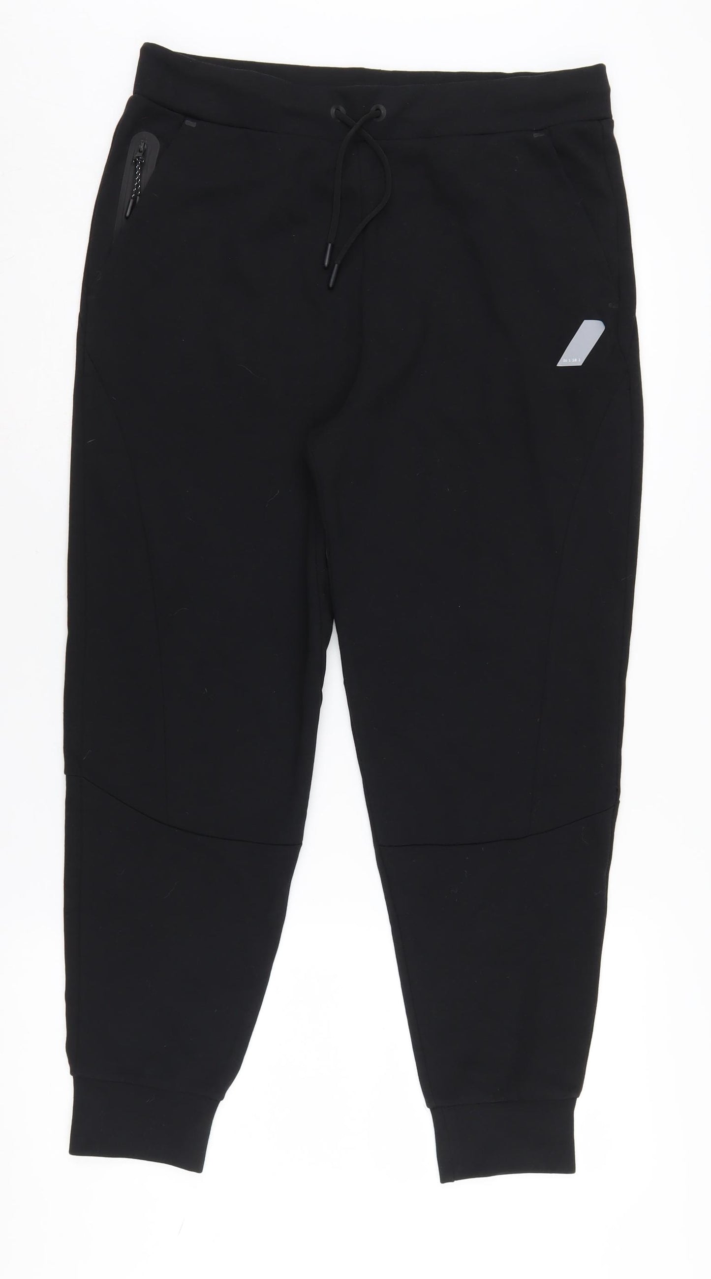 Zara Men's Black Joggers L Athletic Fit Training