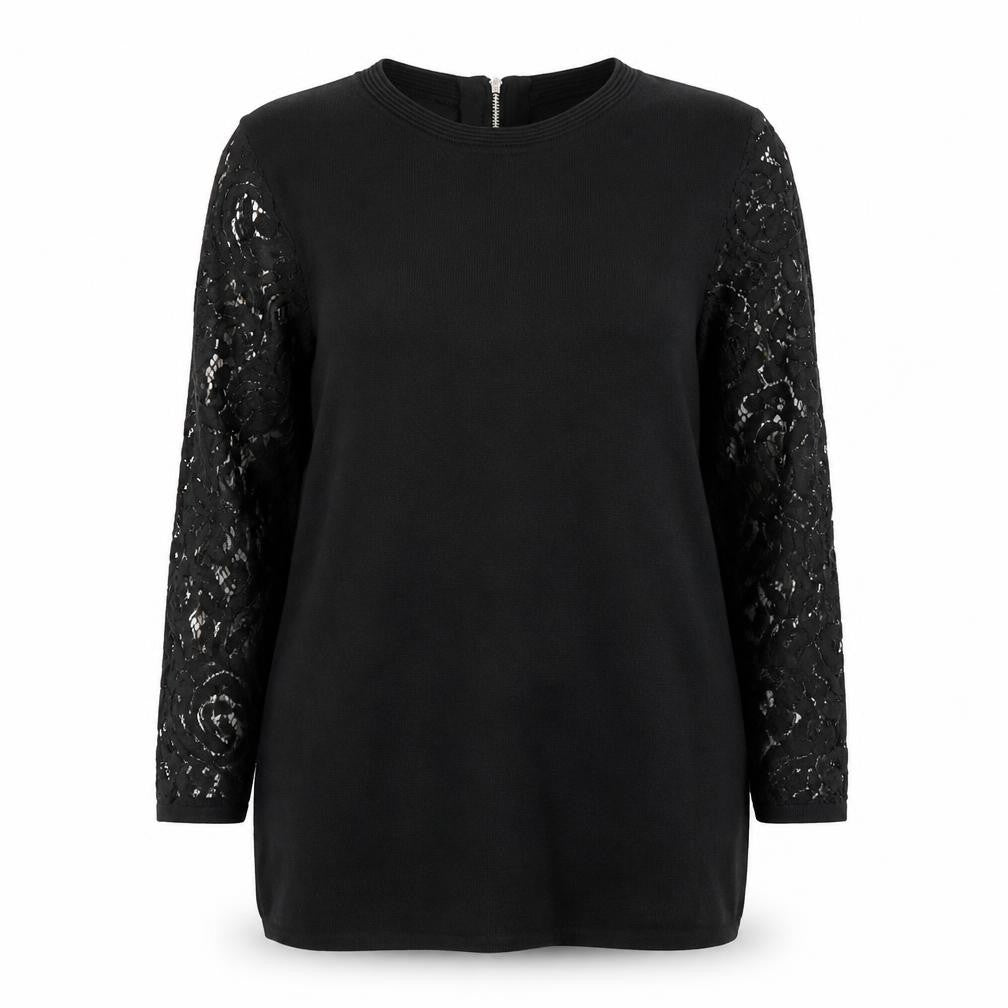 Front view of Marks & Spencer Women's Black jumper, size 14