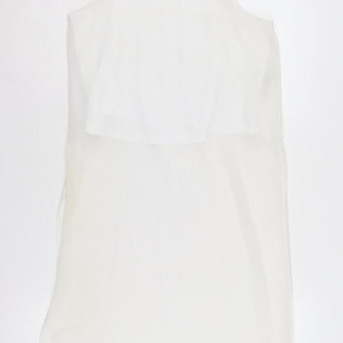 New Look Women's White Tank Top Size 8