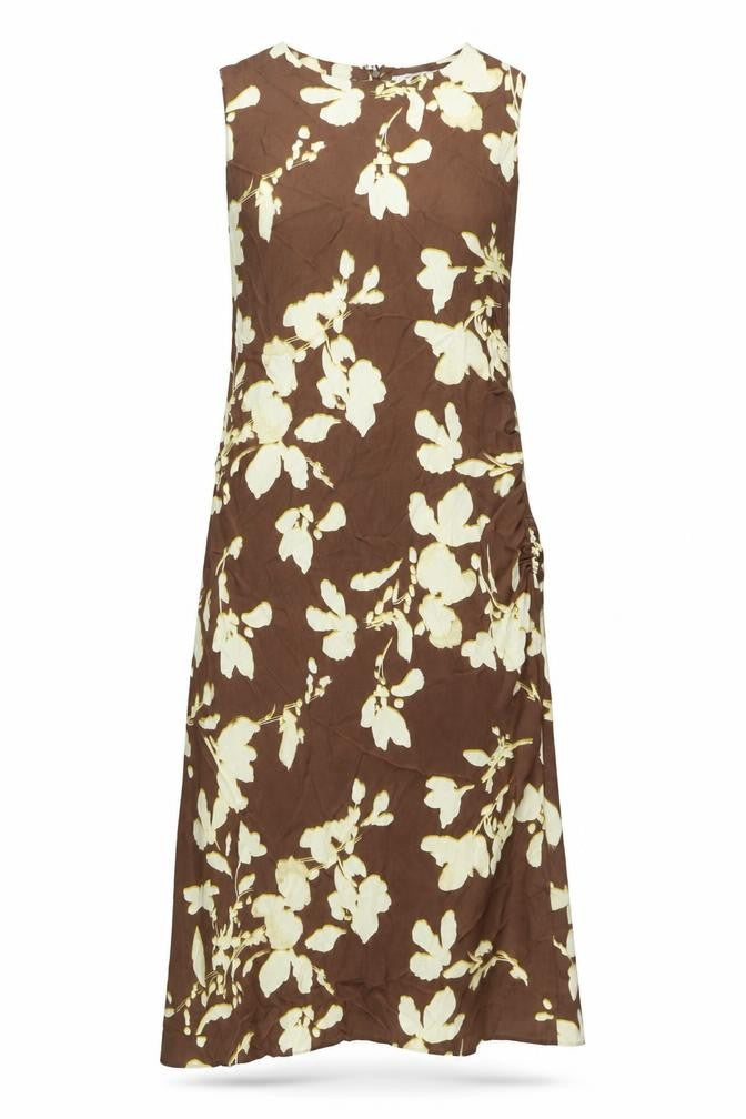 Marks and Spencer Women's Brown Floral Dress 12
