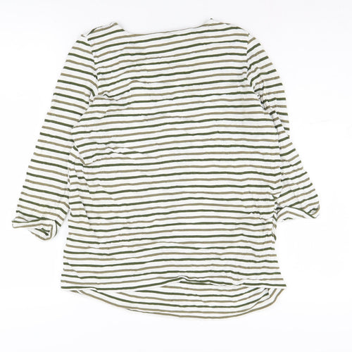 New Look Maternity Striped T-Shirt, Size 12, Boat Neck