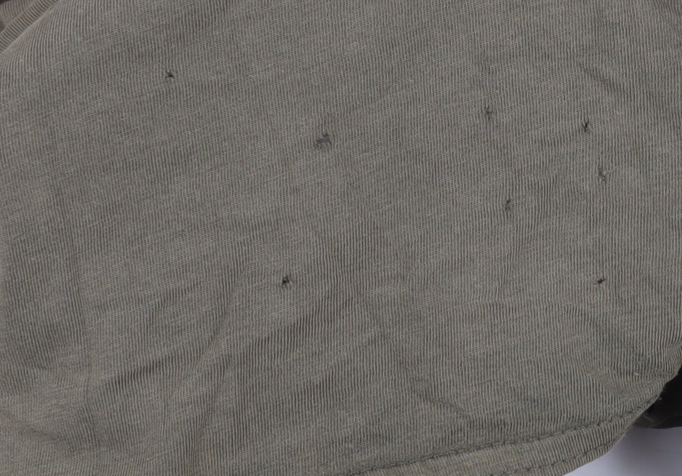 Topman Men's Green Henley T-Shirt, Size L