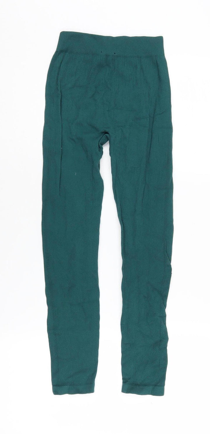 Zara Women's Green Ankle Leggings XS