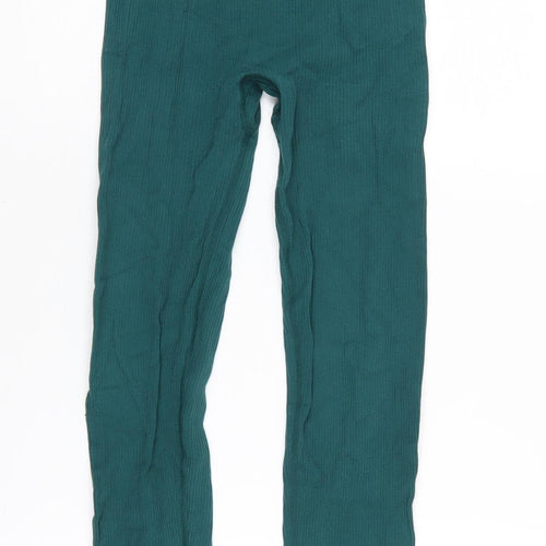Zara Women's Green Ankle Leggings XS