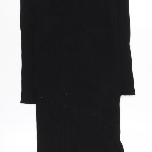 New Look Women's Black High Neck Dress Size 8