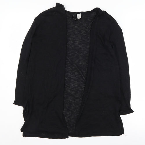 H&M Women's Black Cardigan XS Open Front Casual