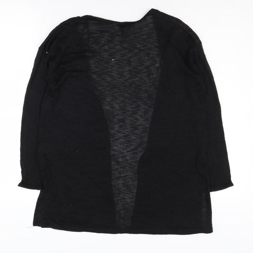 H&M Women's Black Cardigan XS Open Front Casual