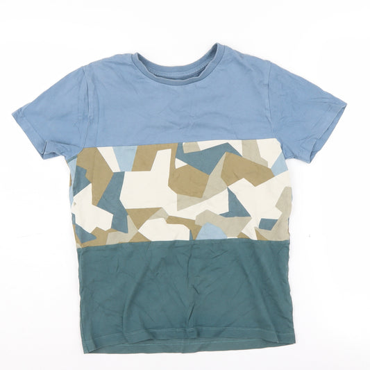 Next Boys Blue Multicoloured Camouflage T-Shirt, Age 10 Years