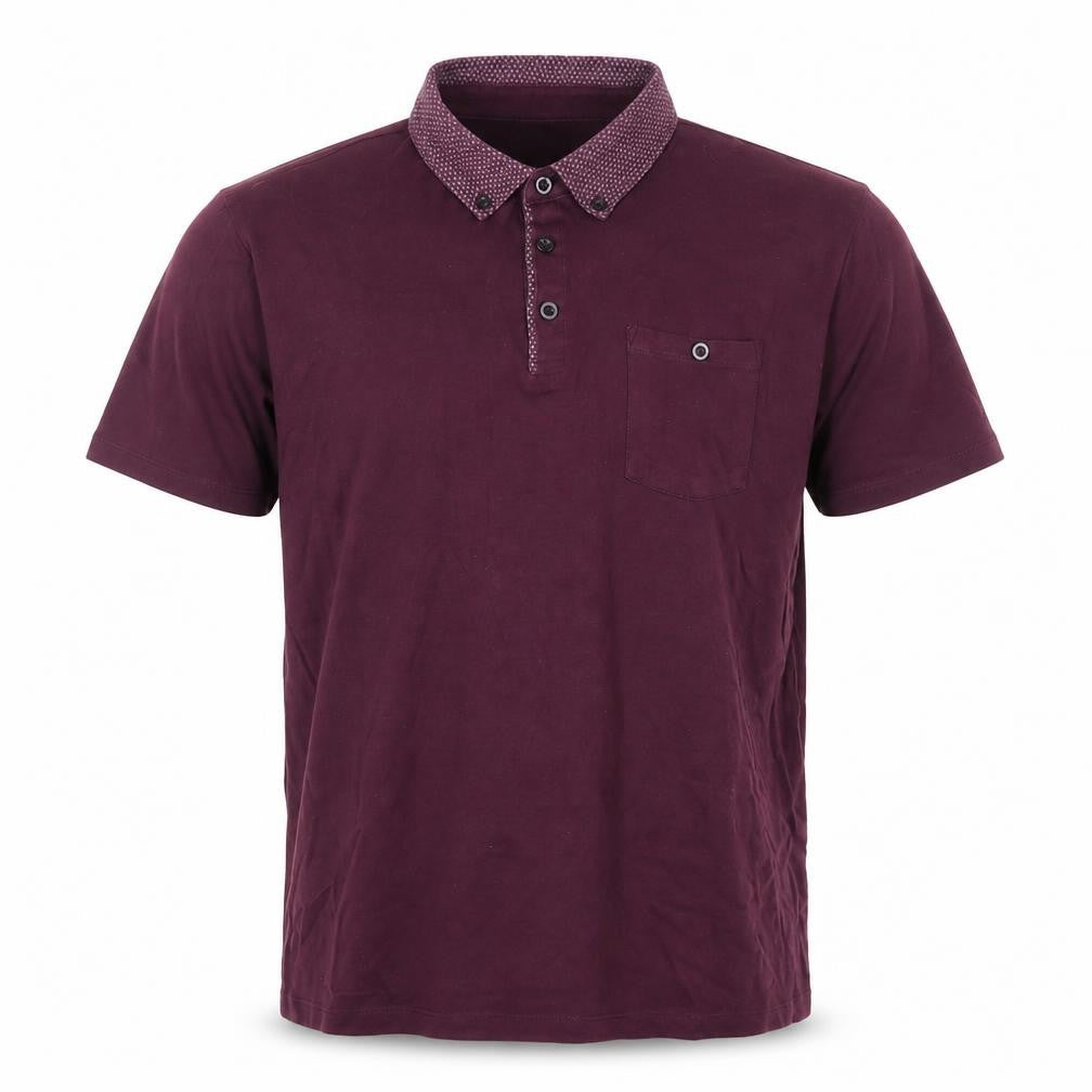 Debenhams Men's Purple M Short Sleeve Polo