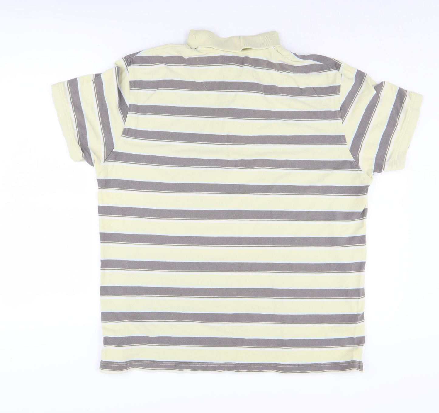 Next Men's Multicoloured Striped Polo Shirt XL