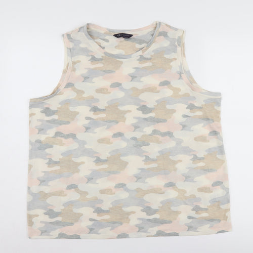 Marks and Spencer Women's Multicoloured Camouflage Tank