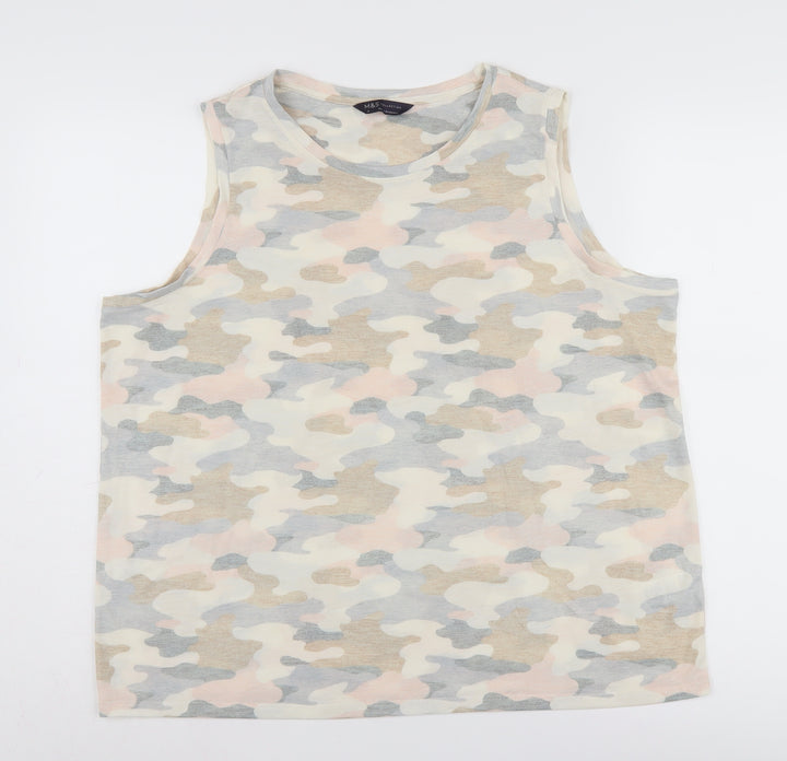 Marks and Spencer Women's Multicoloured Camouflage Tank
