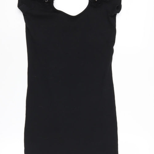 River Island Women's Black Sleeveless Dress Size 10