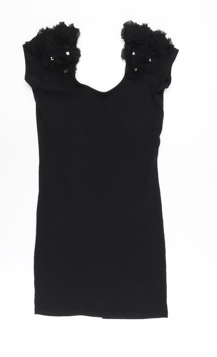 River Island Women's Black Sleeveless Dress Size 10