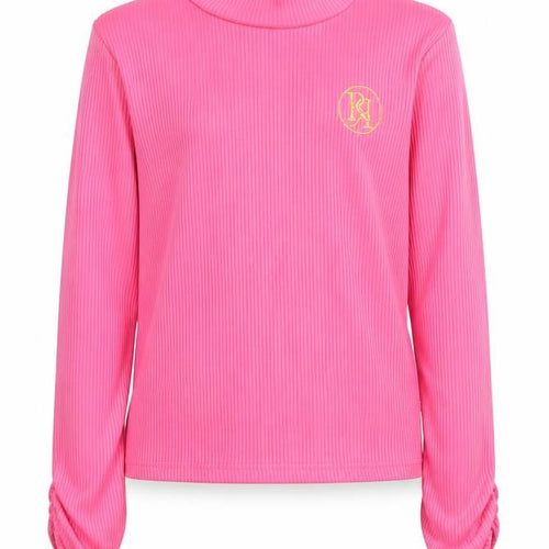 River Island Girls Pink Pullover Top 7-8 Years Casual Knit