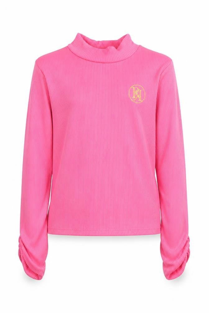 River Island Girls Pink Pullover Top 7-8 Years Casual Knit