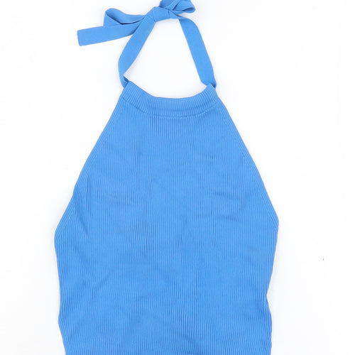 Zara Women's Blue Halter Tank Camisole Size 12