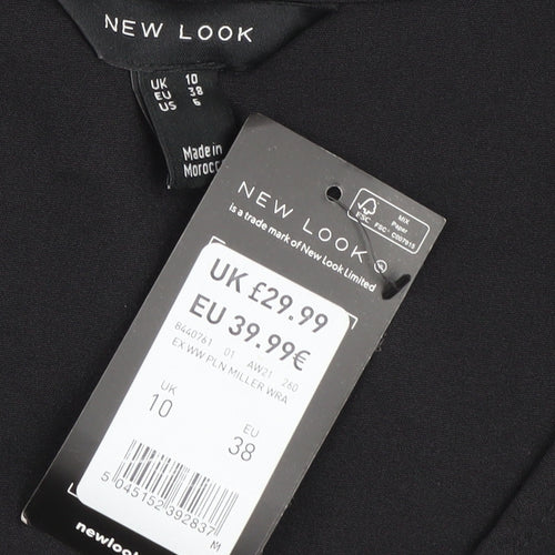 New Look Women's Black A-Line Dress Size 10