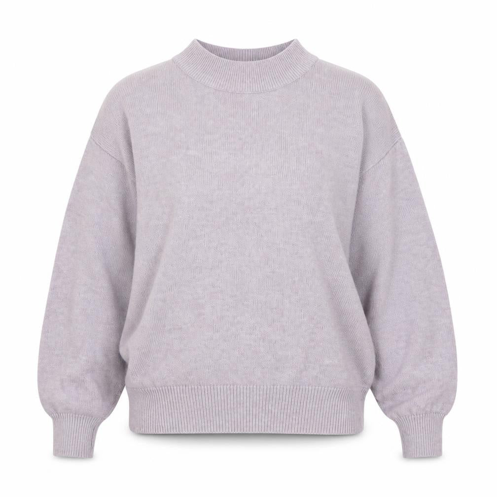 Front view of H&M Women's Purple Mock Neck jumper XS