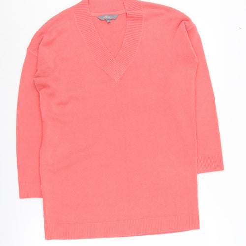 Principles Women's Pink V-Neck Pullover Jumper Size 12
