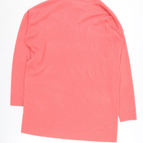 Principles Women's Pink V-Neck Pullover Jumper Size 12