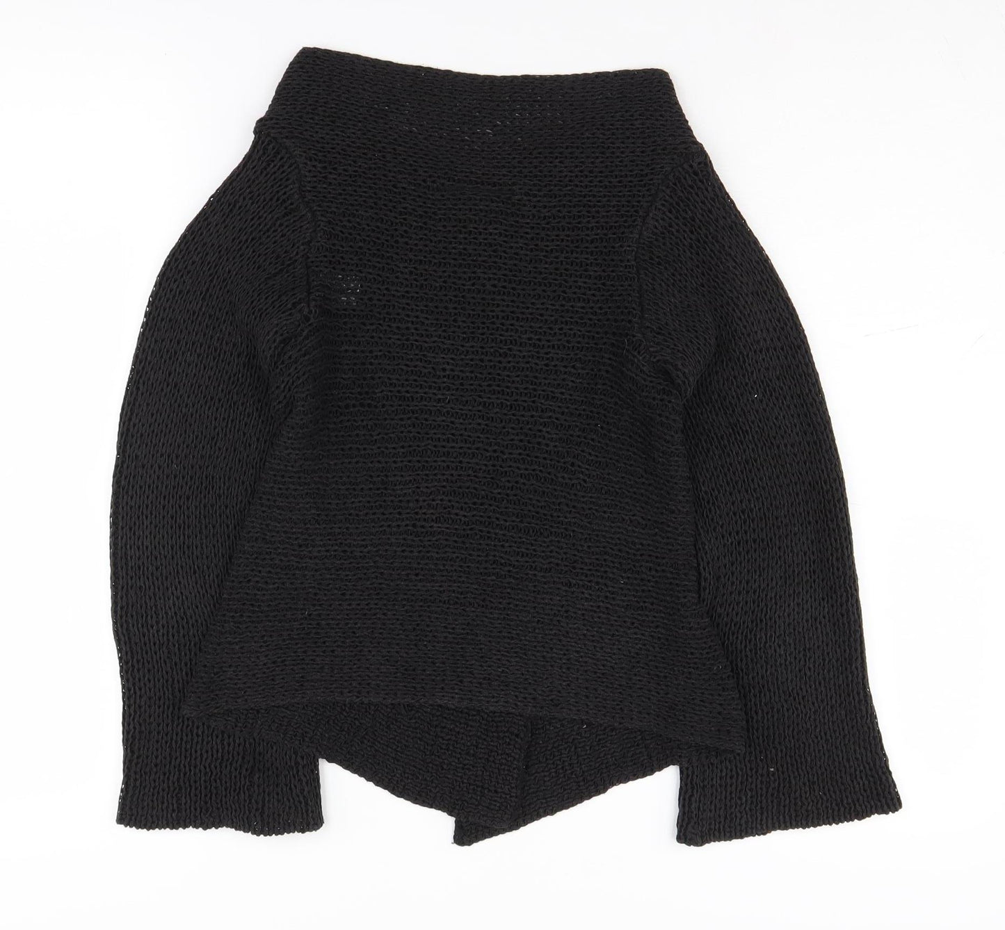 Principles Petite Women's Black Open-Knit Pullover Jumper S