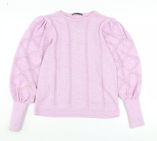 Marks and Spencer Women’s Pink Pullover Jumper Size 14