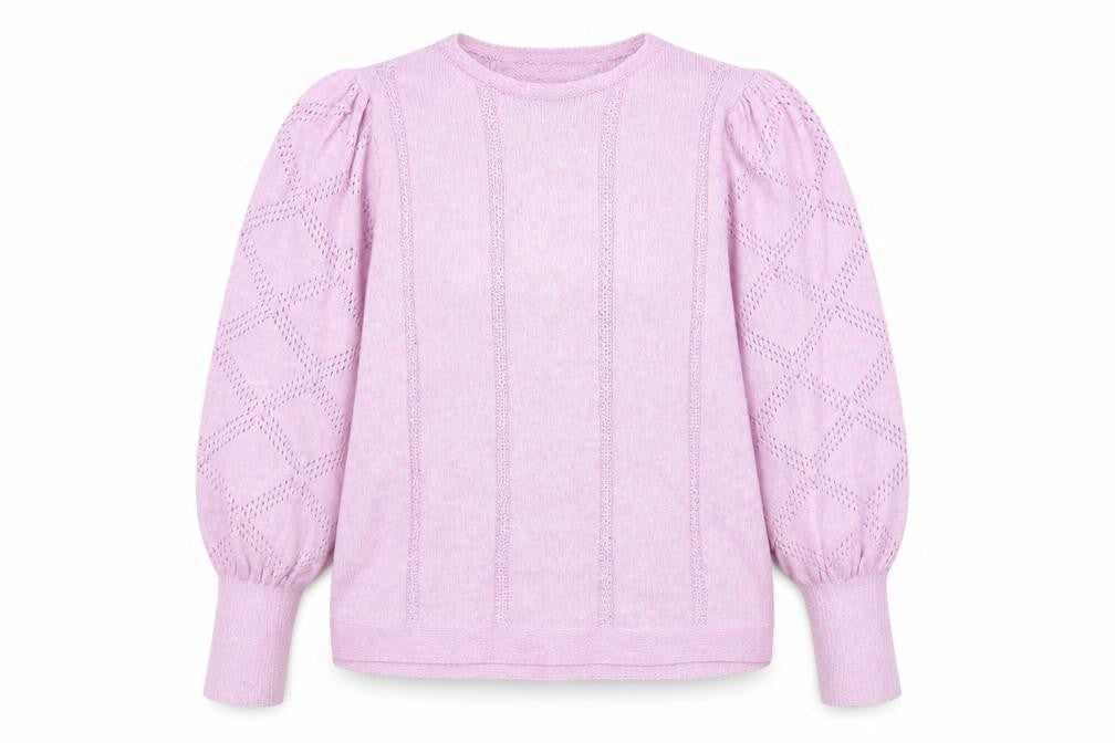 Front view of Marks & Spencer Women’s Pink jumper, size UK 14