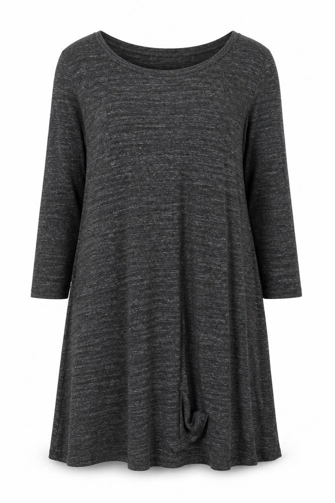 Front view of Gap Women's Grey T-Shirt Dress L