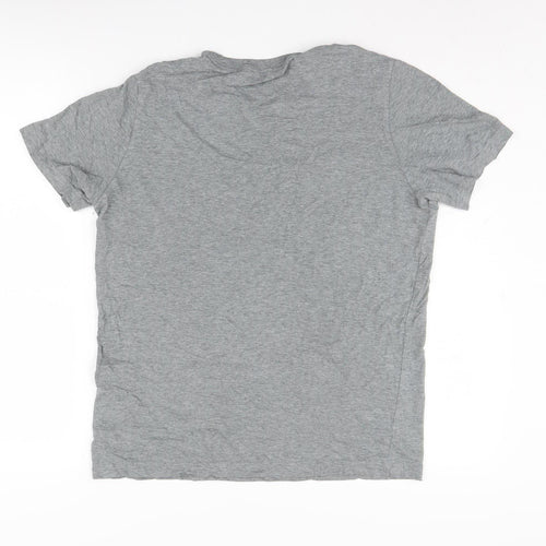 Puma Men's Grey Sports T-Shirt, Size S, Short Sleeve