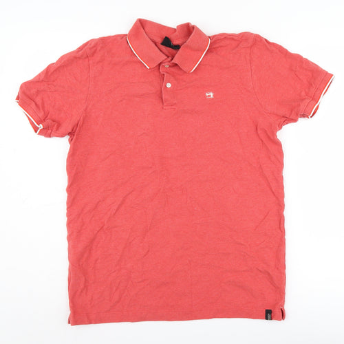 Scotch & Soda Men's Red Polo Shirt Size S
