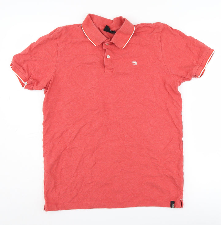 Scotch & Soda Men's Red Polo Shirt Size S