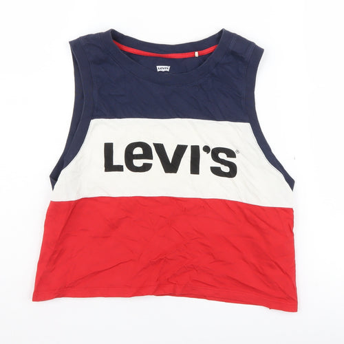 Levi's Unisex Multicoloured Cropped Tank, Size S