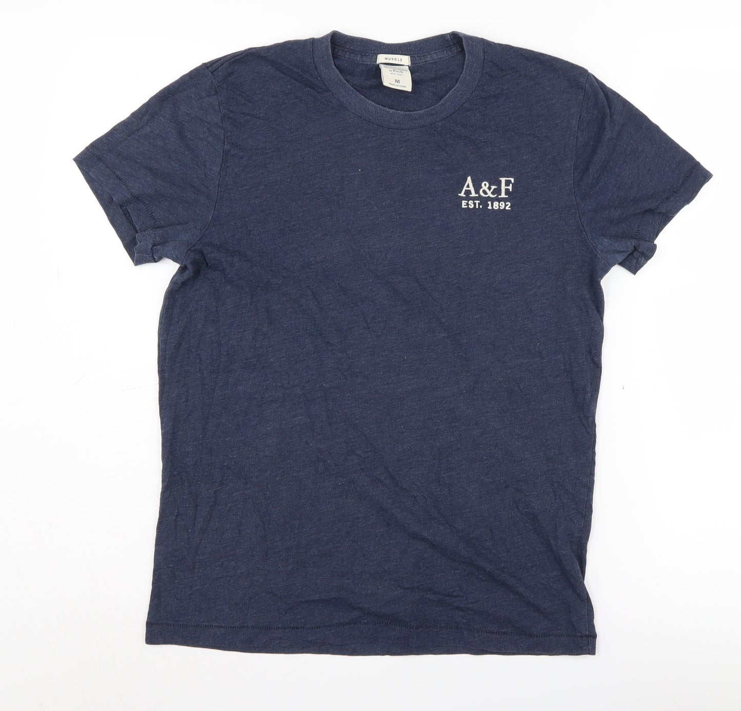 Abercrombie & Fitch Men's Blue M T-Shirt Crew Neck