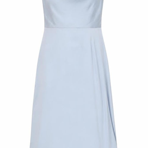 VILA Women's Blue Slip Dress UK 14 Summer Midi