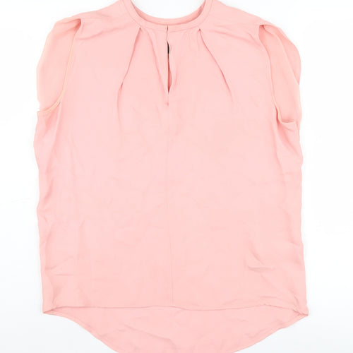 Ipekyol Women's Pink Sleeveless Blouse, Size 10, Viscose