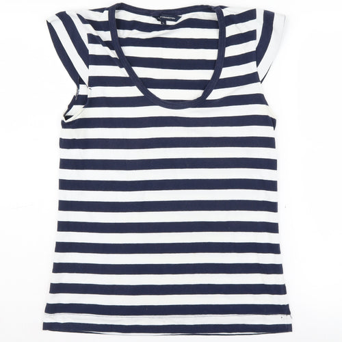 French Connection Women's Striped T-Shirt - L