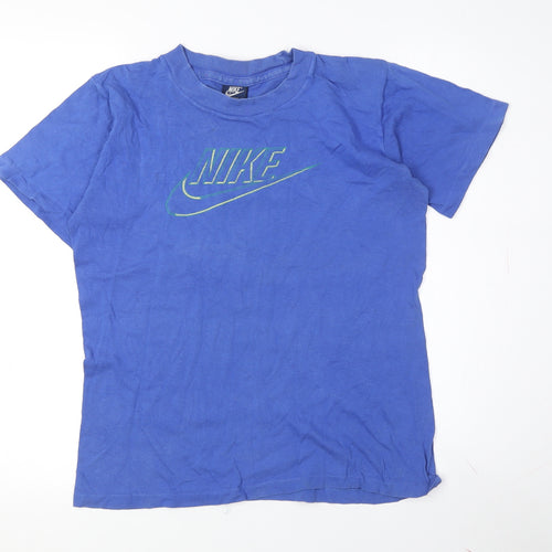 Nike Men's Blue XS Sports T-Shirt with Logo